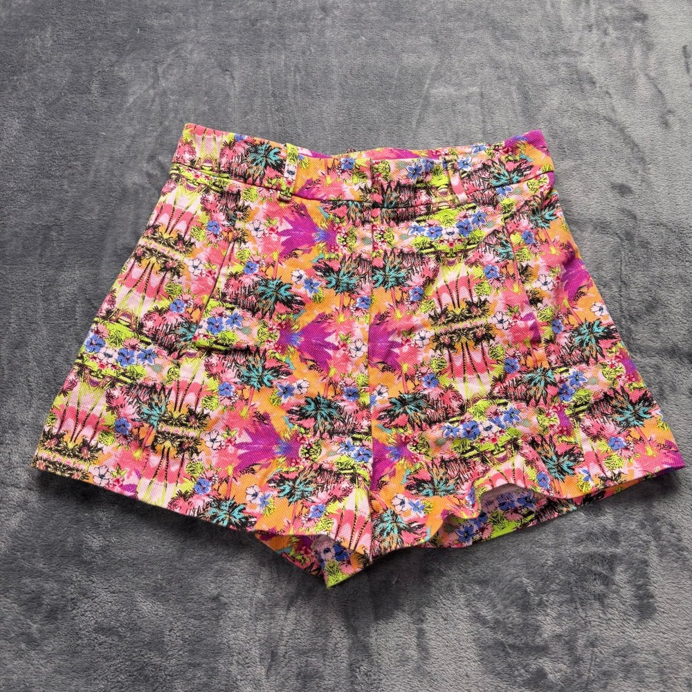 Victoria's Secret Women's Size 4 Tropical Print Shorts Bright Floral Palm Summer